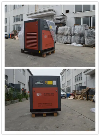 Stationary AC Power Electric 37KW Screw Air Compressor Variable Frequency Type
