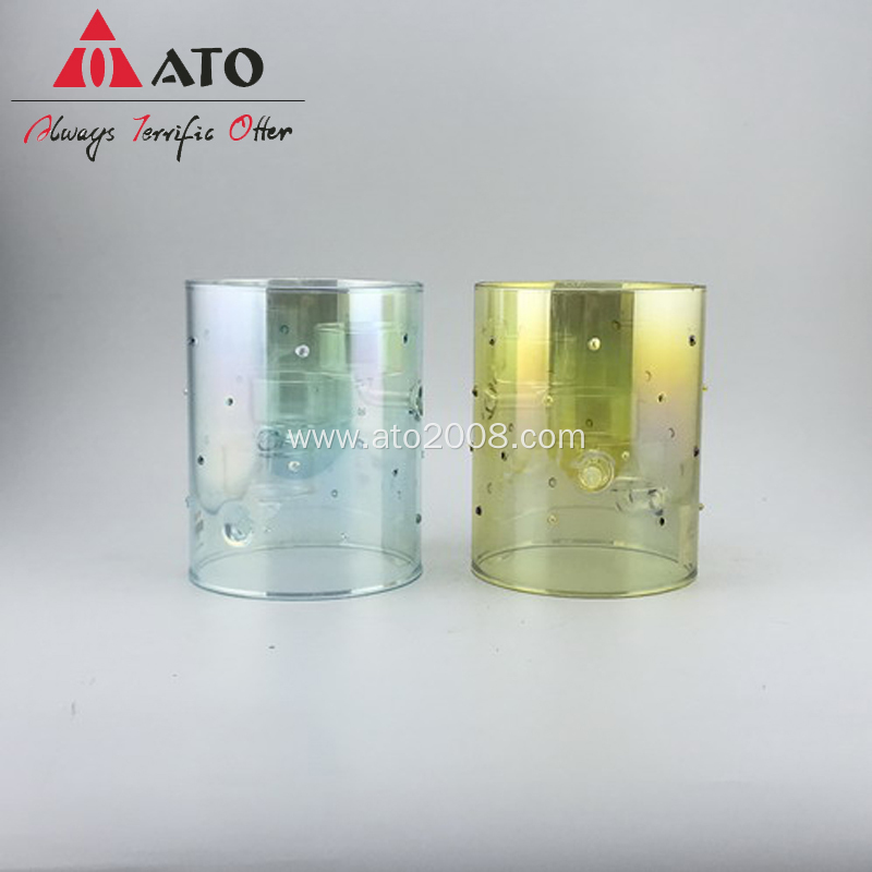 Durable Borosilicate Candle Holder Glass With Ion Plating