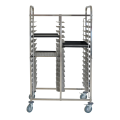 Stainless Steel 304 Doble-Line Cake Pan Trolley