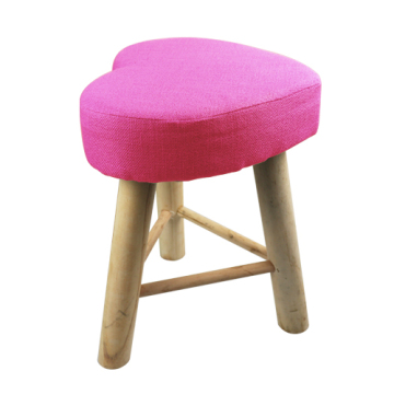 Hocker Holz Rosa Herz