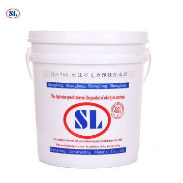 SL-200 elastic acrylic polymeride waterproofing coating (water-based)