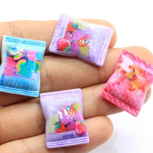 Sweet Resin Candy Cabochon Beads Simulation Food Accessories for Hair Bow Center Ornament Children Doll House Toys