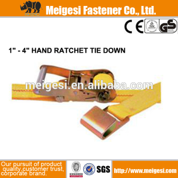 Belt Ratchet Tie Down With Flat Hooks, China manufacturer high qualit good price cheaper