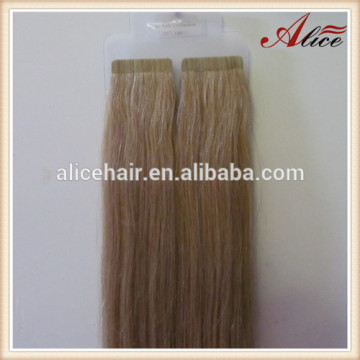 Cheap grade 5a double drawn remy tape hair extension 100% human hair