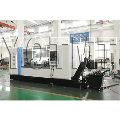 Double Spindle Slant Bed Heavy Duty CNC Lathe Machine