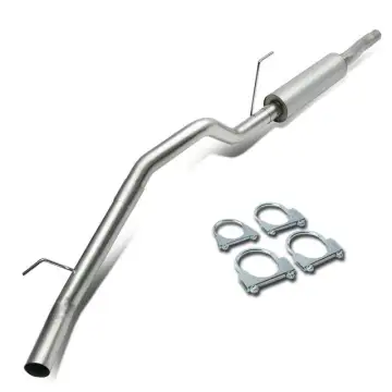 2004-2006 Nissan Titan 3 Inch Stainless Steel Louvered Core Muffler Catback Exhaust System
