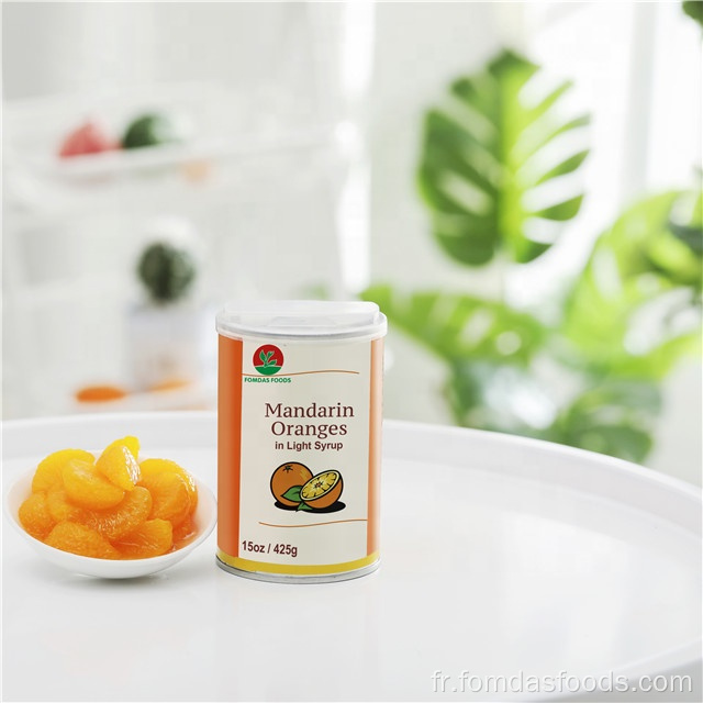 En conserve Mandarin Orange Factory direct 425g en sirop