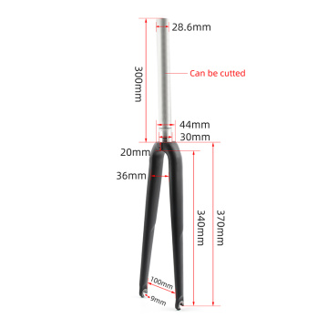 Bicycle Fork Straight Tube Carbon Fiber 700C Fork