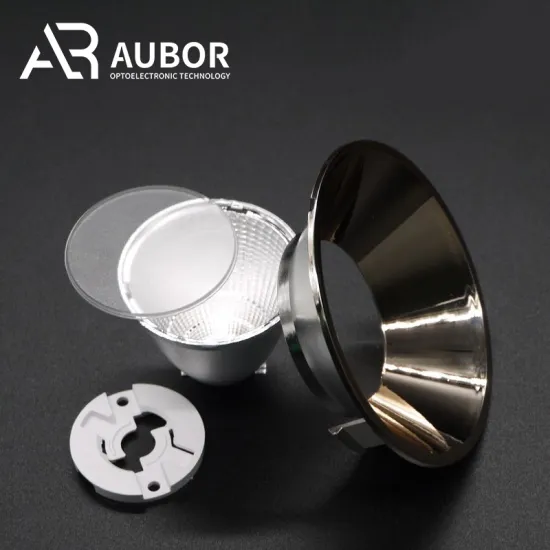 Customized Plastic PC PMMA Optical COB Reflector 24 Degree with Cover - Dust-Proof LED Lighting