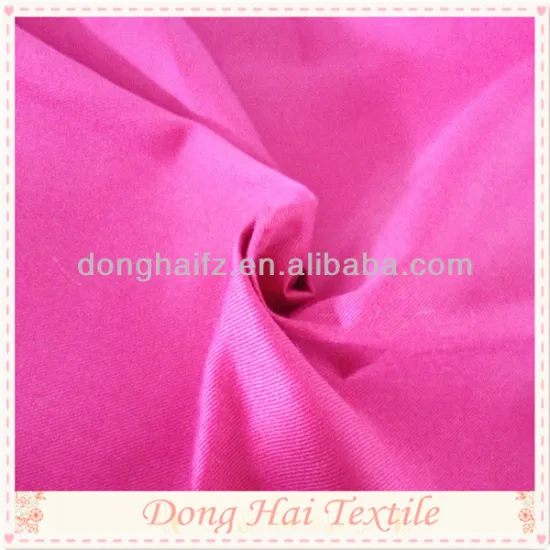 rose red 100 polyester twill fabric