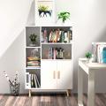 House White Bookcase With Door