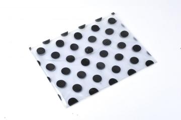 Pastas de arquivos de material PP com pontos da moda