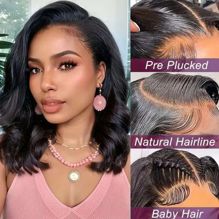 Natural Hairline Synthetic Full Wig Soft Fiber Women Fashion Full Head Wig