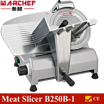 10" 250mm Commercial Electric Stainless Steel Semi Auto Meat Slicer Blade Cutter