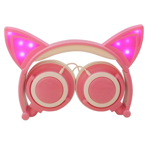Headphone Telinga Kucing Kedatangan Baru Dengan Lampu LED