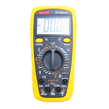 9203 multimeter with 3-3/4 digits and magnetic adsorption function