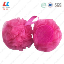 Charming mesh sponge with brush