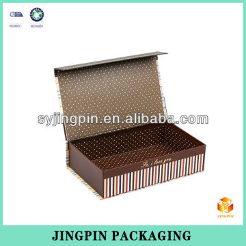 2014 beautiful design brown book shape paper box for shirt