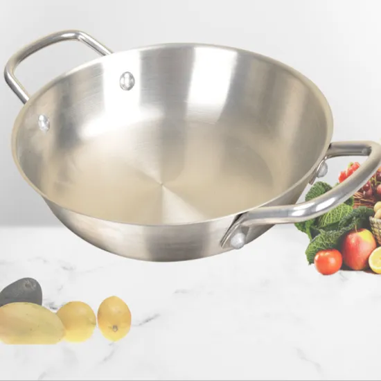 Stainless steel composite pan
