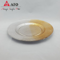 Тисненая янтарная цветовая тарелка с алюминзированием и спрей