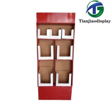 Soporte de exhibición de papel minimalista para el uso de la tienda de comestibles
