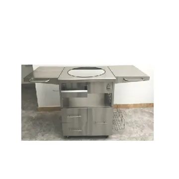 Factory Direct Price Outdoor Stainless Steel Grill Cart Table Stainless Steel Grill Table For 24 Inch