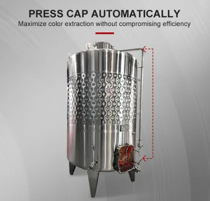 Cooling Jacket Wine Fermentation Tank for Red Winemaking