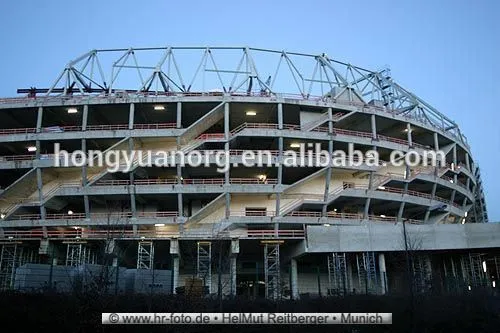 stadium steel structure manufacture prefab steel structures complex geometry structure