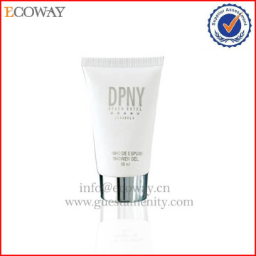 High end shampoo/shower gel/body lotion tube with silver plating screw cap