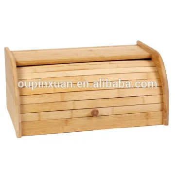 Food grade bamboo bread box,interlocking food storage box