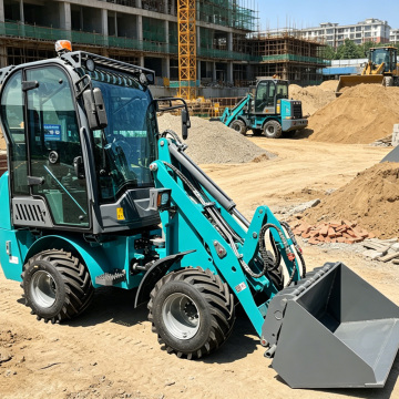 Electric Cabin Compact Wheel Loader For Building Site