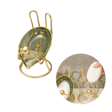 Rabbit Shape Self-Draining Soap Dish for Bathroom