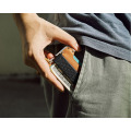 With Card Holder Leather Money Clip For Men