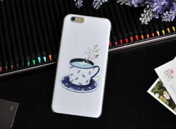 Beautiful tree and paper boat in the cup Hard PC phone cases for iphone6/6+
