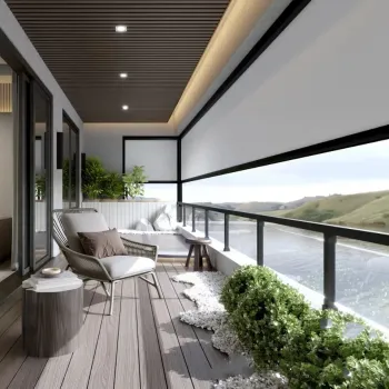 Outdoor Black Sunscreen Fabric Roller Venetian Blind Shades