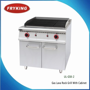 Commercial Lava Rock Grill With Cabinet