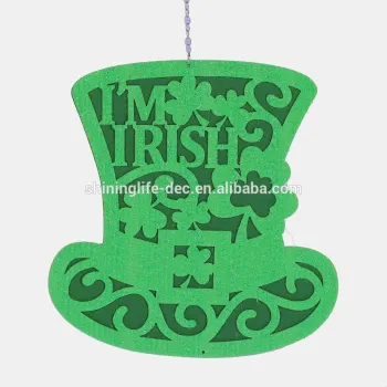 Hallow Irish hat ornament for St. Patrick's Day