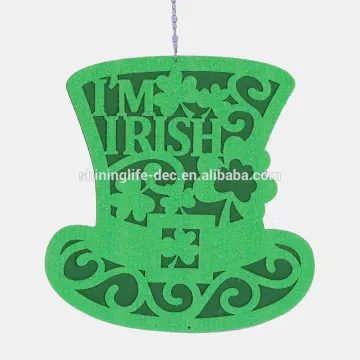 Hallow Irish hat ornament for St. Patrick's Day