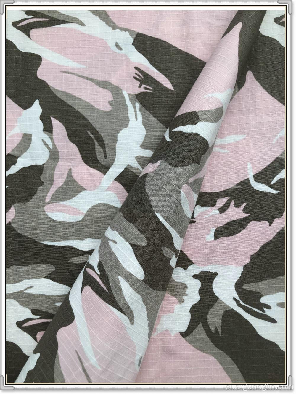 Bawełniany spandex Ripstop Print Fabric