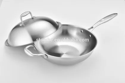 Korea Design Stambe All Clad Stainless Steel non-stick frying pan