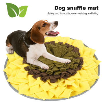 Pet Dog Sniffing Mat Pad Find Food Training Blanket Play Dog Toys Relieve Stress Sunflower Sniffing Mat Prevent From Foraging