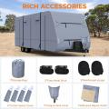 Upgraded Waterproof Travel Trailer RV Cover Windproof