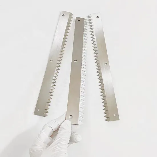 Serrated Cutting Blade for Food Packaging Machines