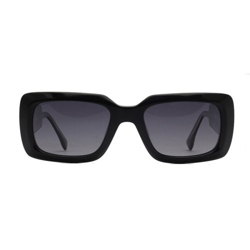Oversized Rectangle Unisex Acetate Polarized Sunglasses