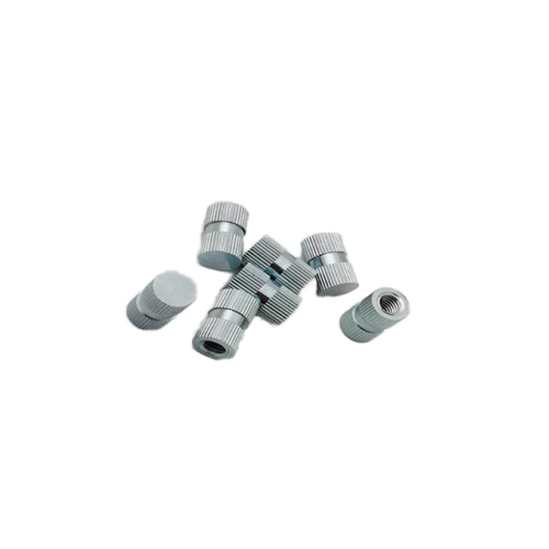 صواميل مخرشة مطلية باللون الأزرق الفضي