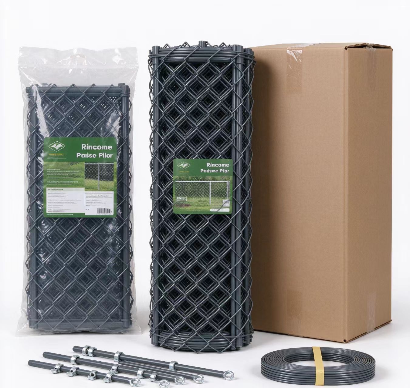 chain link pvc fence packing