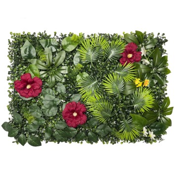Decoración de bodas personalizada de Linwoo: paneles de pared de flores preservados de tela enrollable