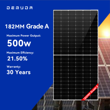 480W to 500W Mono Monocrystalline Half Cell PV Solar Panel for Solar Farms