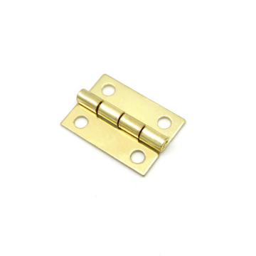 180 Degree Golden Finished Iron Hinge - Small 1 Inch Decorative Jewelry Box Hardware