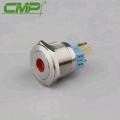 Interruptor de botón de doble acción con LED (Diámetro: 25 mm)